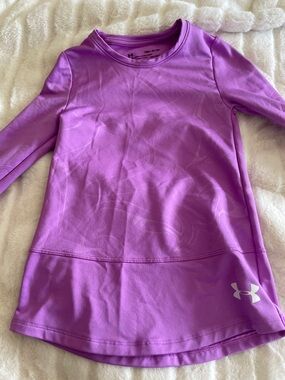 Under Armour Girls' Purple Long-Sleeve Base Layer